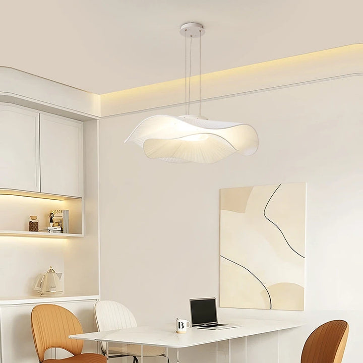 Modern Simple Fabric Led Pendant Lights Dining Room Nordic Chandelier Lamp Bar Hanging Lamp Home Decor Dimmable Light