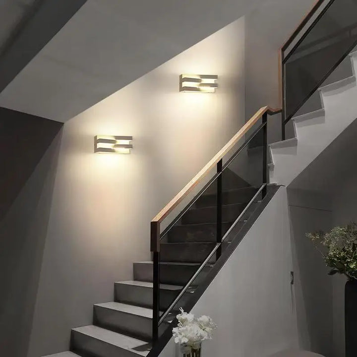 Applique murale exterieur LED superposé

