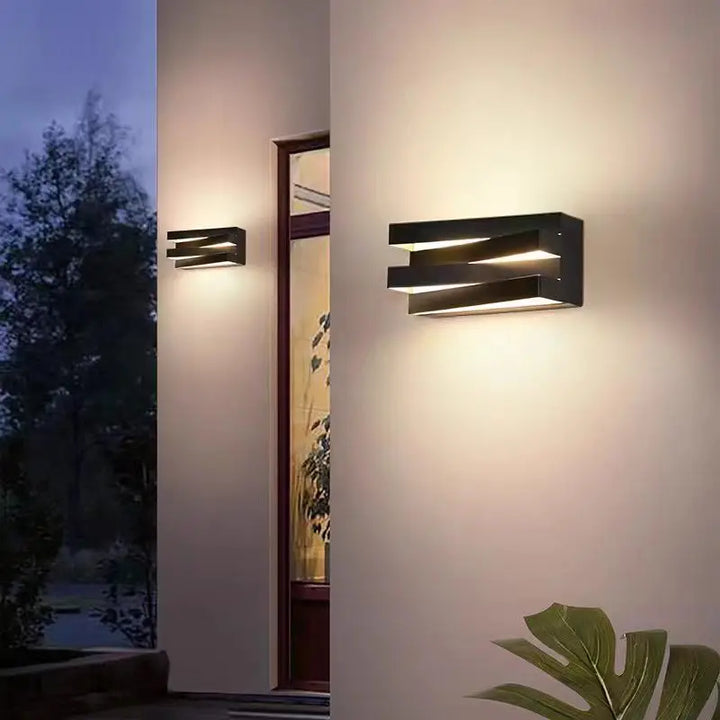 Applique murale exterieur LED superposé

