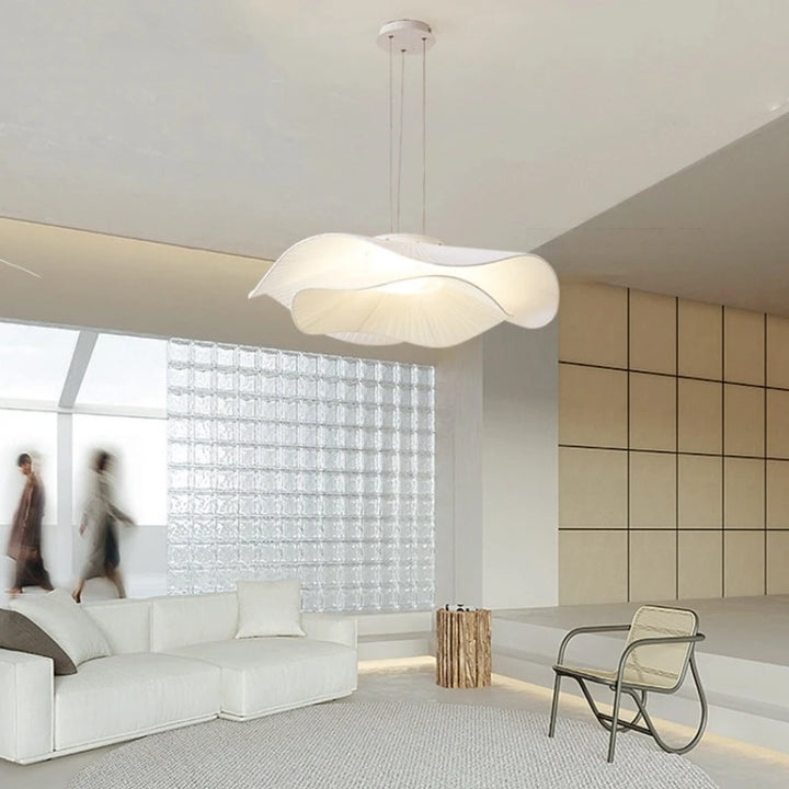 Modern Simple Fabric Led Pendant Lights Dining Room Nordic Chandelier Lamp Bar Hanging Lamp Home Decor Dimmable Light