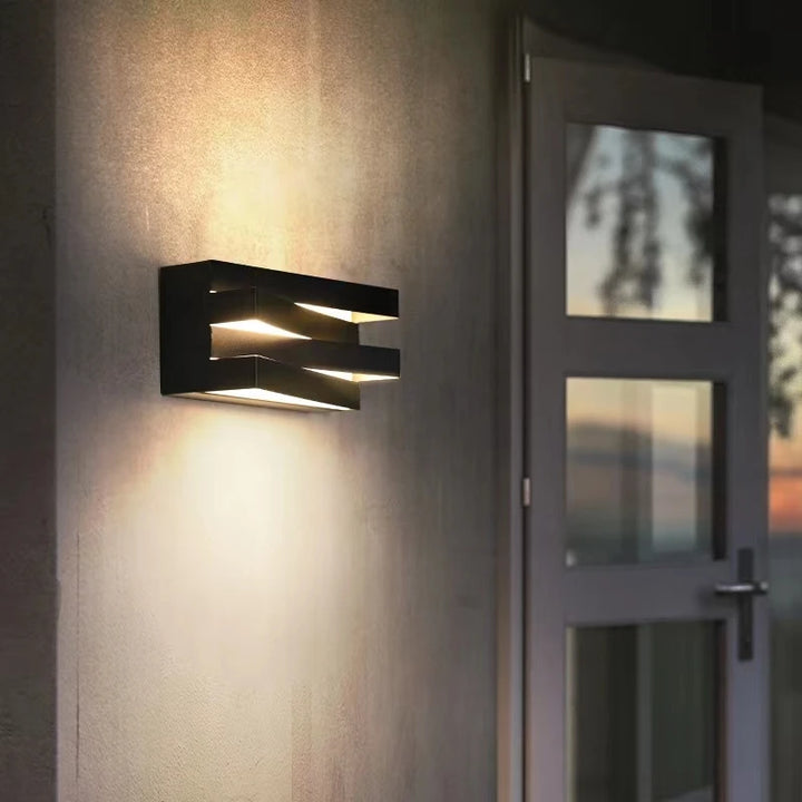 Applique murale exterieur LED superposé

