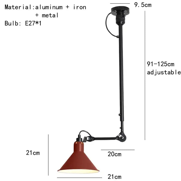 Suspension vintage en céramique et détail cuivre style rétro