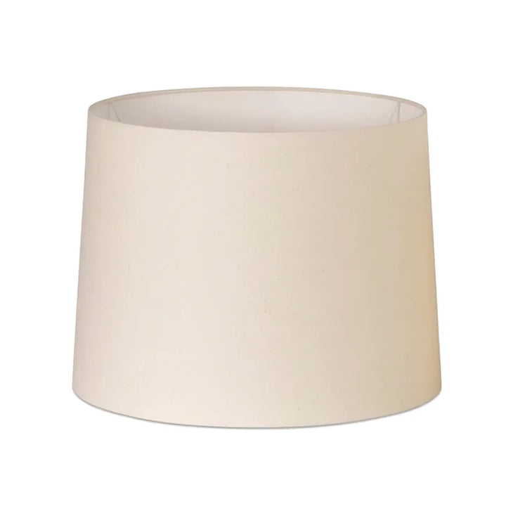 Grand abat-jour textile Ø 50 / 45 cm, H 35 cm beige de Faro Barcelona
