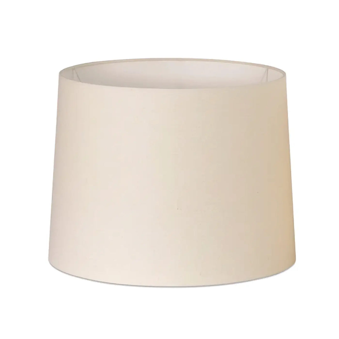 Grand abat-jour textile Ø 40 / 36 cm, H 30 cm beige de Faro Barcelona