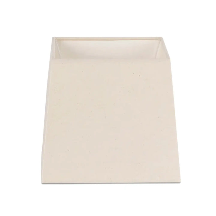 Grand abat-jour textile 32 × 27 cm, H 30 cm blanc de Faro Barcelona