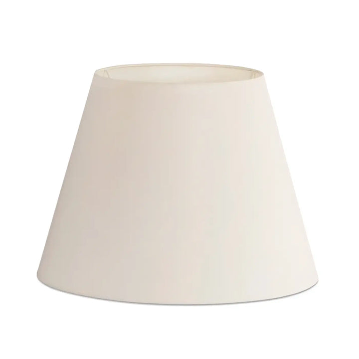 Grand abat-jour textile Ø 40 / 24 cm, H 29 cm blanc de Faro Barcelona