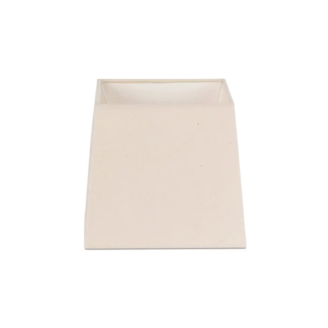 Abat-jour textile 22 × 19 cm, H 20 cm blanc de Faro Barcelona