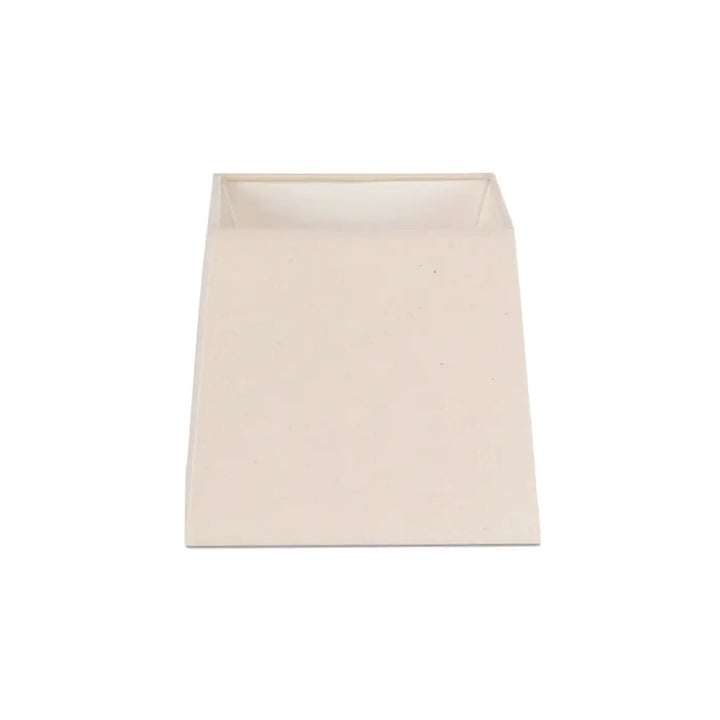 Abat-jour textile 22 × 19 cm, H 20 cm blanc de Faro Barcelona