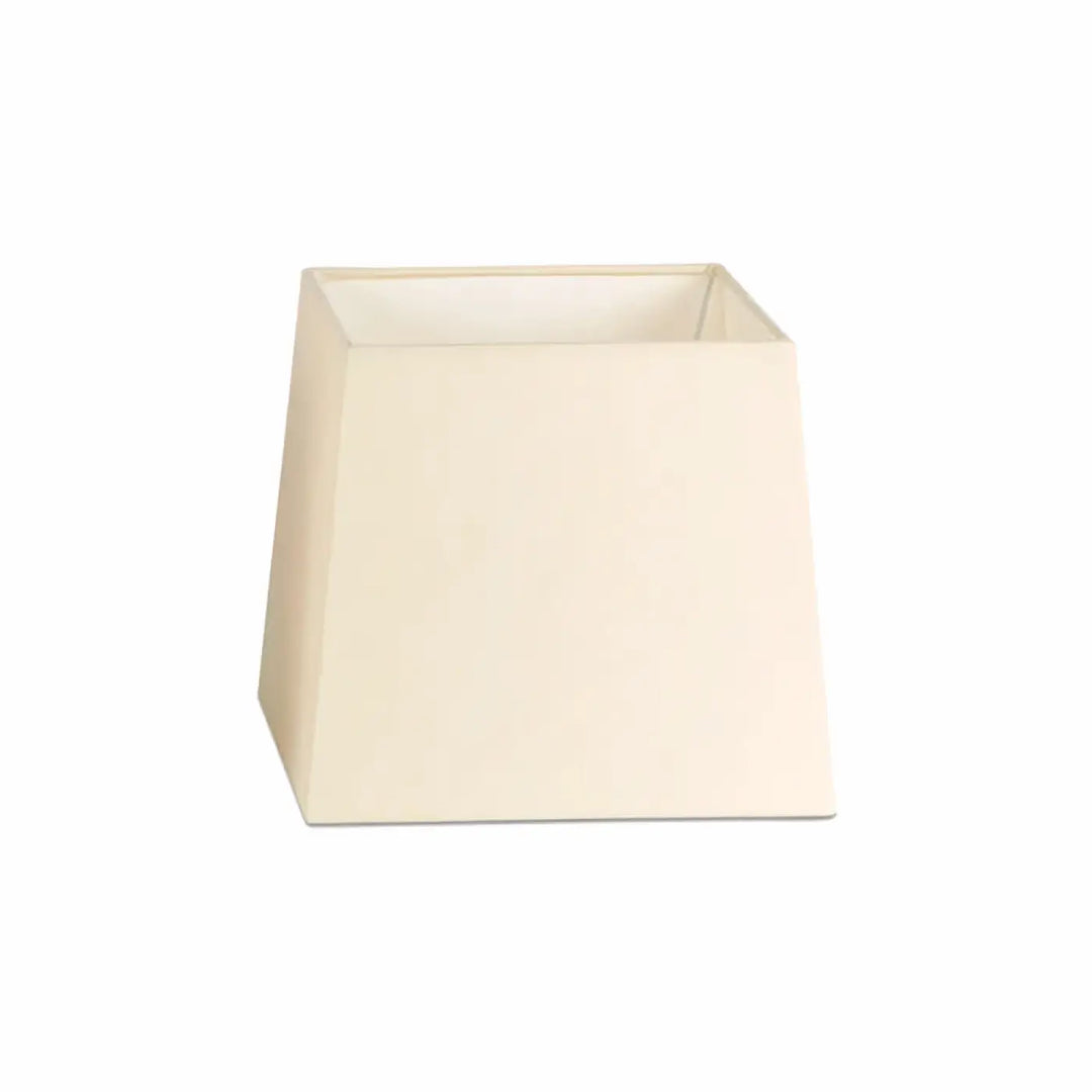 Abat-jour textile 22 × 19 cm, H 20 cm beige de Faro Barcelona