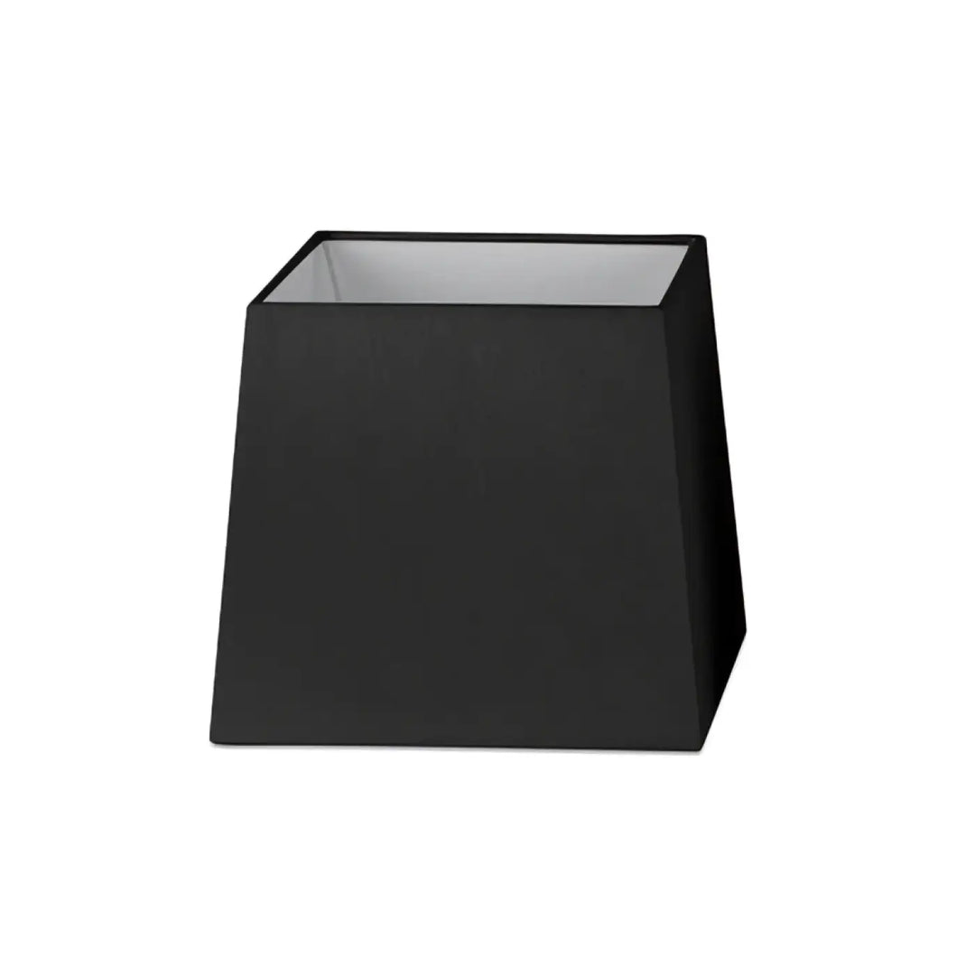 Abat-jour textile 22 × 19 cm, H 20 cm noir de Faro Barcelona