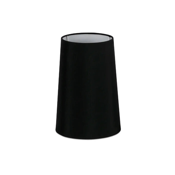 Abat-jour textile Ø 16,5 / 13 cm, H 24 cm noir de Faro Barcelona