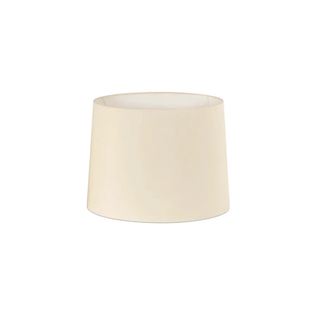 Abat-jour textile Ø 21,5 / 19 cm, H 16 cm blanc de Faro Barcelona