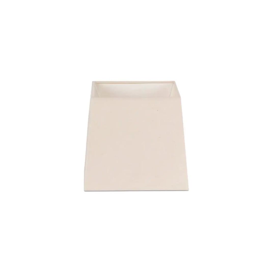 Abat-jour textile 19 × 16 cm, H 17 cm blanc de Faro Barcelona