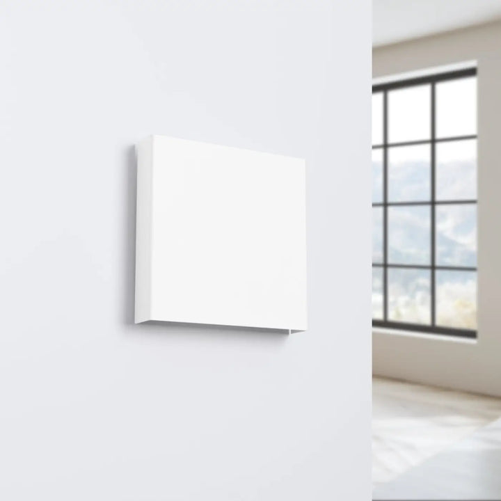 Applique murale blanc éteinte, vue rapprochée