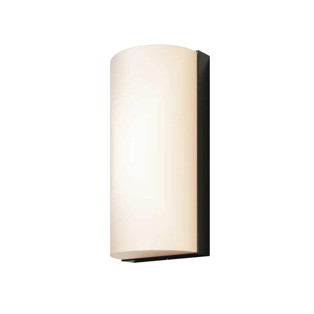 Luminaire extérieur badd applique extérieure en aluminium graphite avec abat-jour en verre givré et cadre noir mat