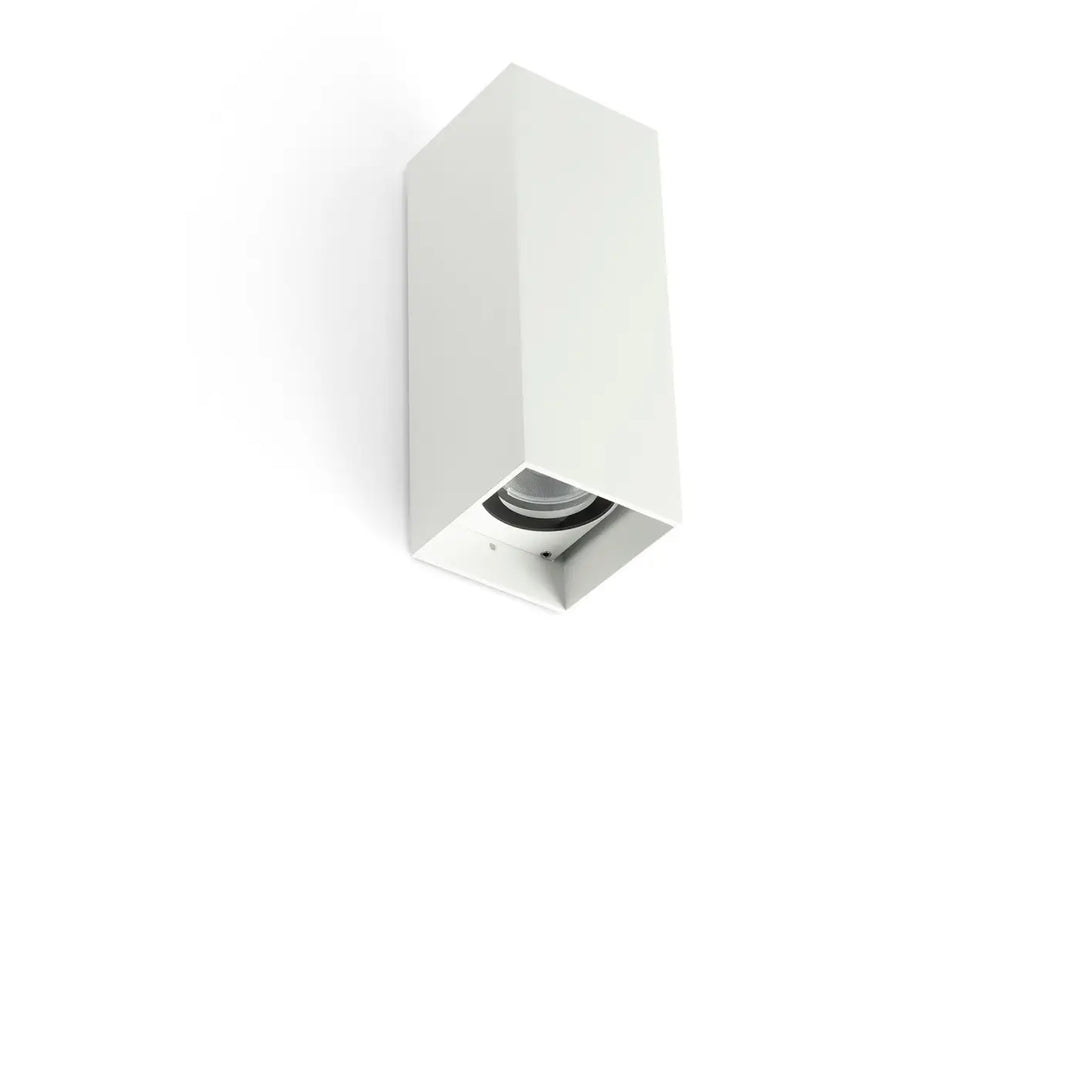 Applique extérieure Kov carrée 2 lumières blanche de Faro Barcelona