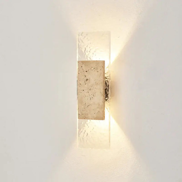 Applique extérieure en marbre au design luxueux et moderne