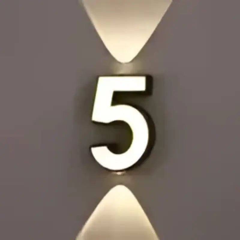 Applique Led Murale Chiffre Lumineux Design Raffiné