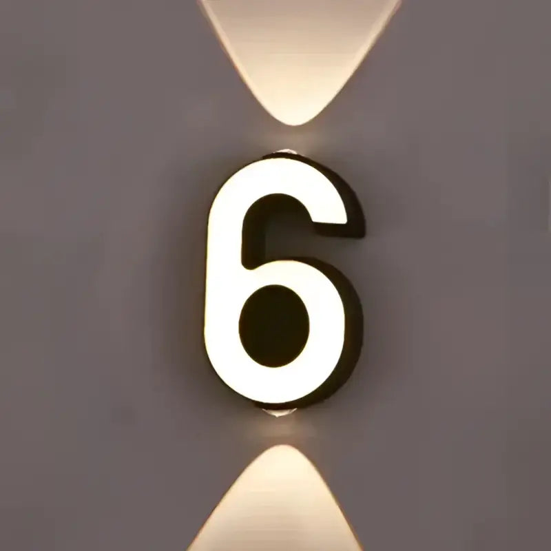 Applique Led Murale Chiffre Lumineux Design Raffiné