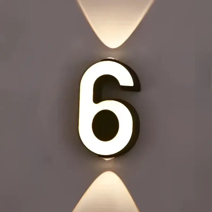 Applique Led Murale Chiffre Lumineux Design Raffiné