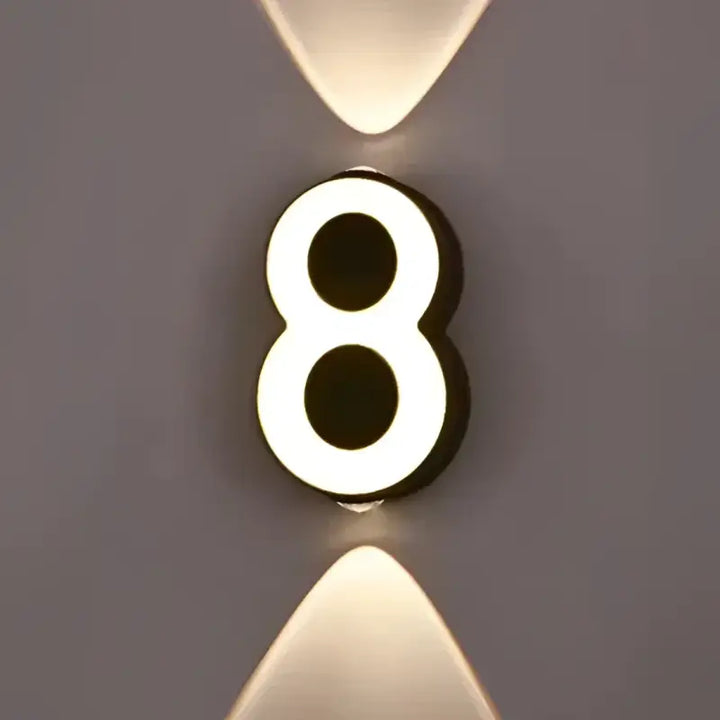 Applique Led Murale Chiffre Lumineux Design Raffiné