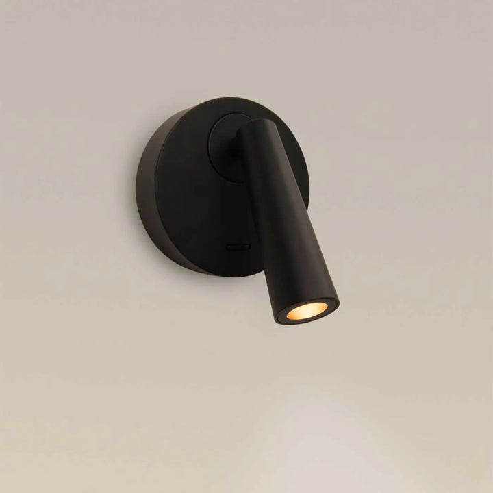 Vue de détail de l'applique Gamma noire #couleur_noir