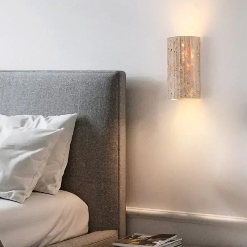 Applique en pierre texturée avec lumière diffuse style