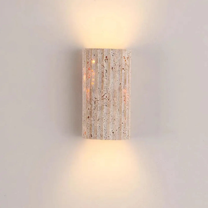 Applique en pierre texturée avec lumière diffuse style