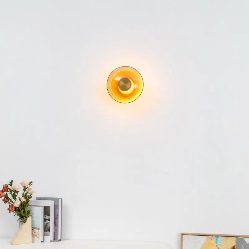Applique Mural Led Circulaire En Verre Et Aluminium