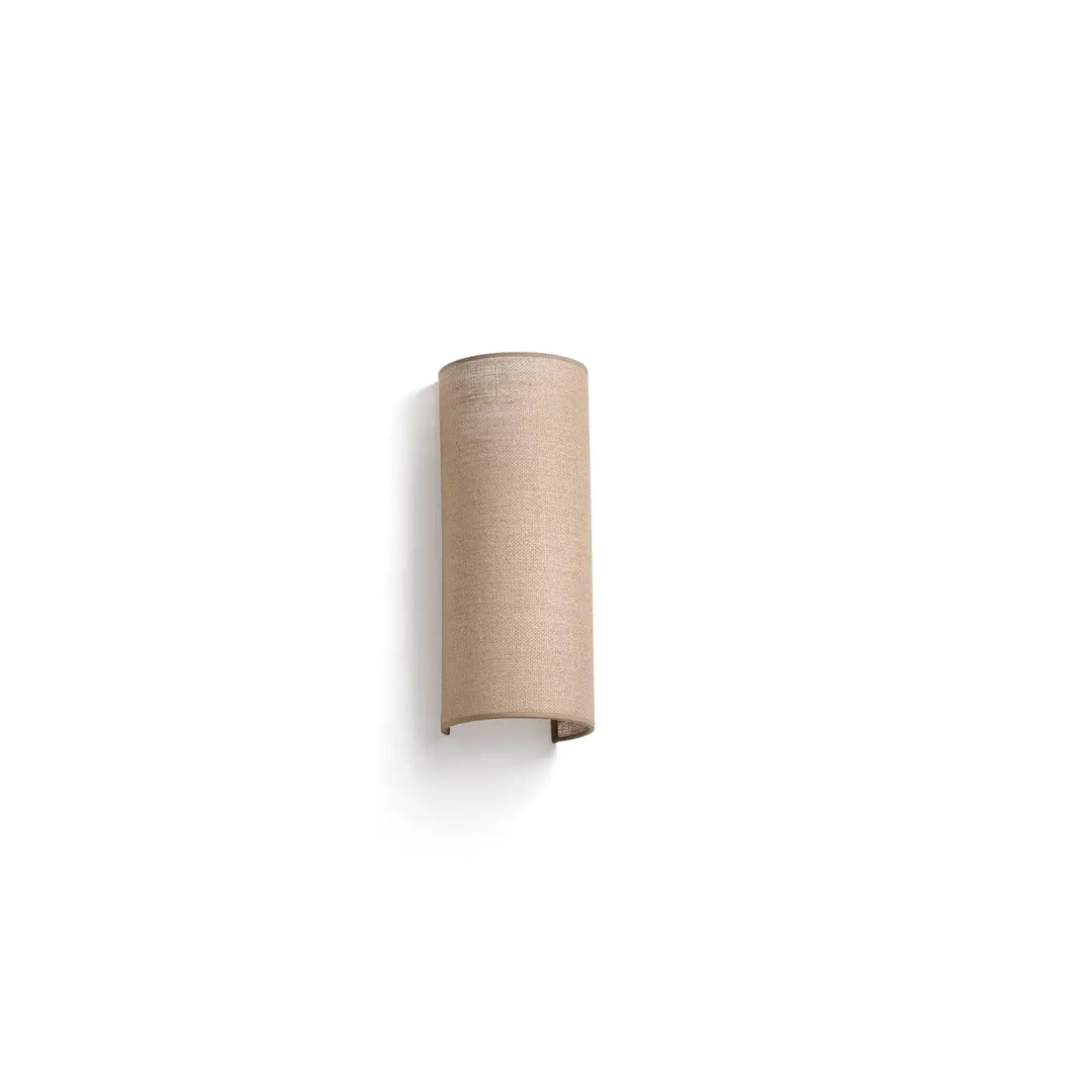 Applique Otton ronde verticale 2 lumières en jute