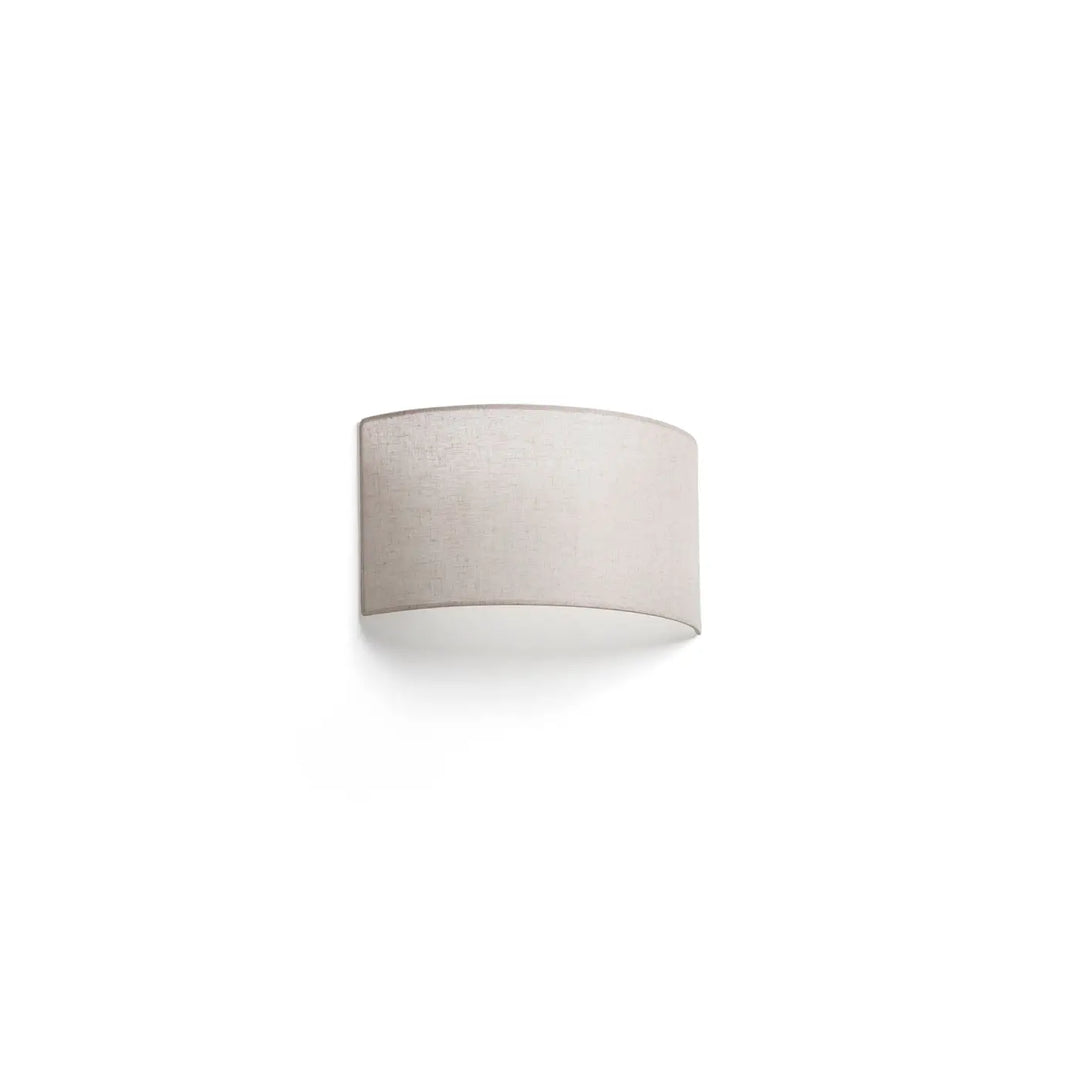 Applique Otton ronde horizontale 2 lumières en lin