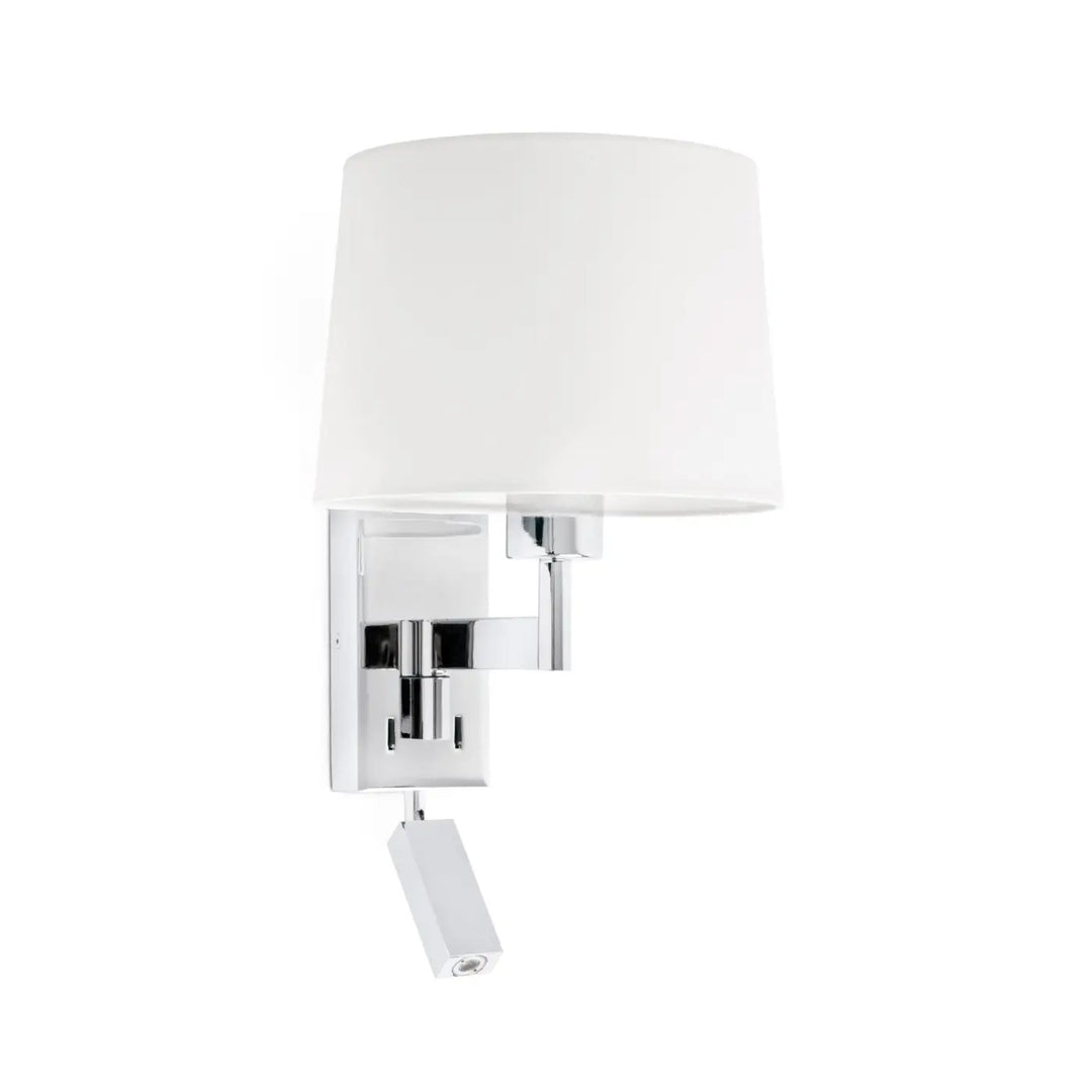 Applique murale Artis chrome et blanc de Faro Barcelona