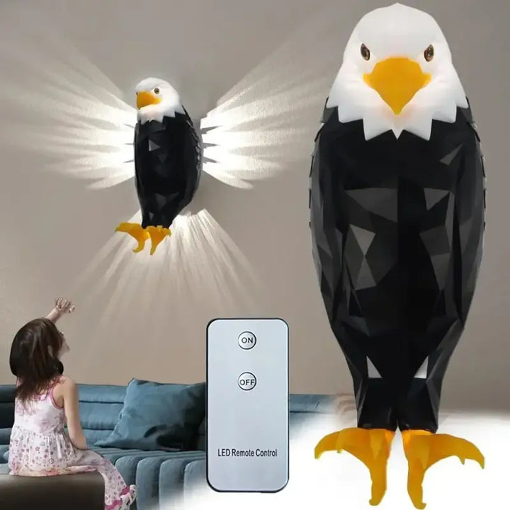 Applique Murale Aigle Noir Et Blanc Pour Enfant