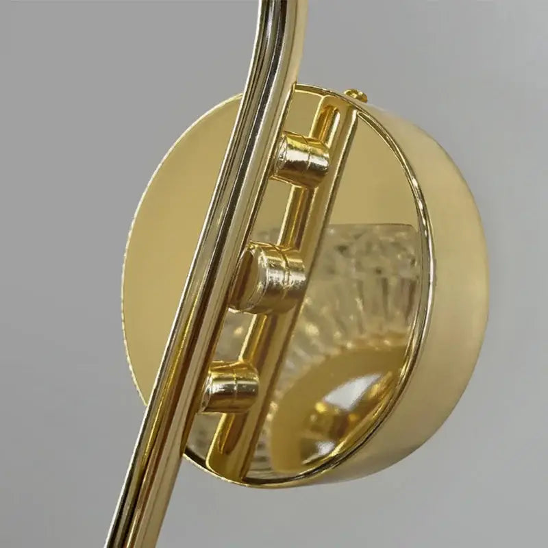 Applique Murale Art Déco En Aluminium Avec Design Original Doré