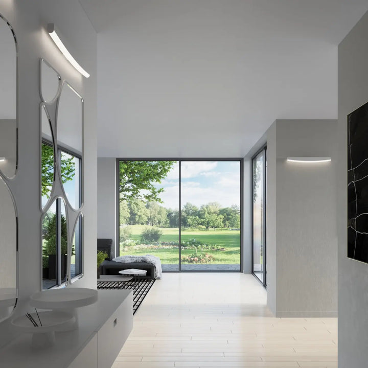 Applique murale jorun 4000k blanc avec luminaire à led intégré et design élégant pour éclairage moderne