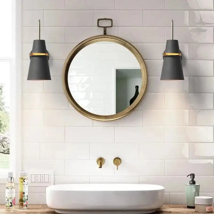 Applique Murale Chambre Forme Conique Double