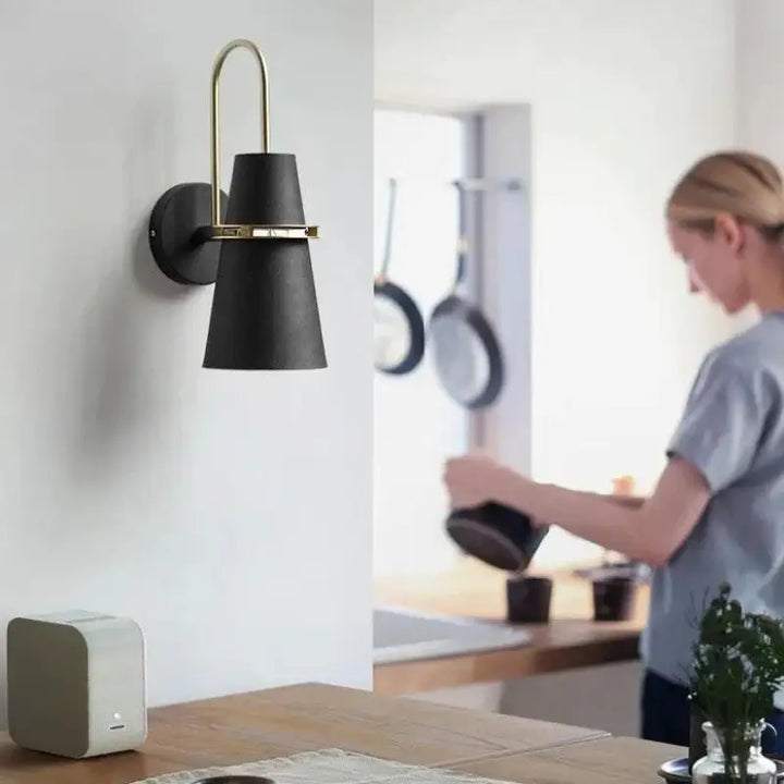 Applique Murale Chambre Forme Conique Double