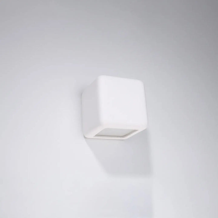 Applique murale en céramique nesta blanche cube design minimaliste pour une belle lumière moderne