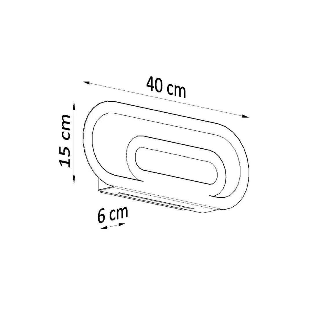 Applique murale originale saccon blanc avec design ovale minimaliste pour une atmosphère chaleureuse et solution minimaliste