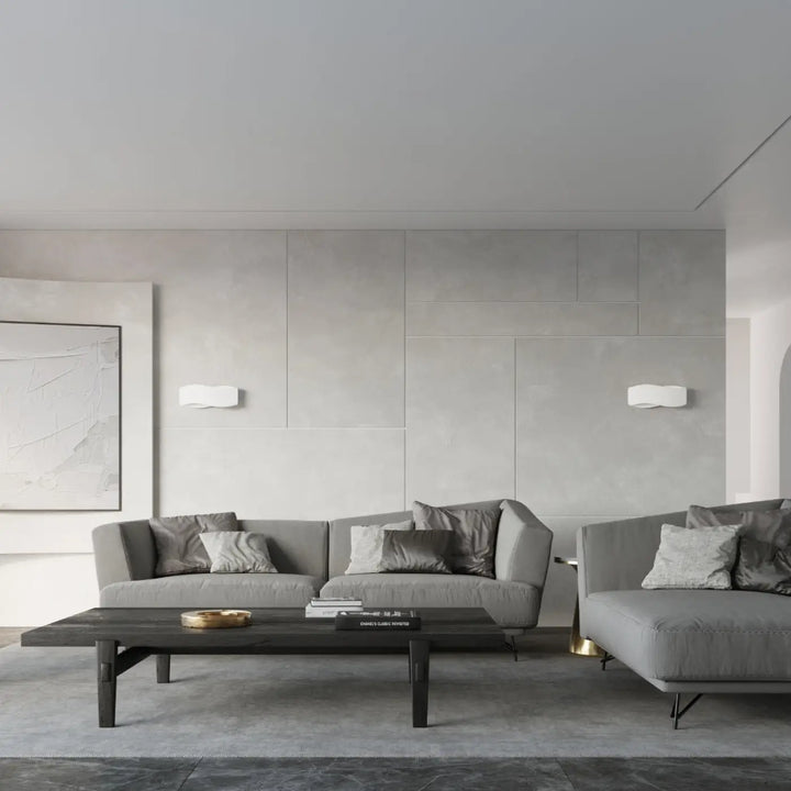 Applique murale tila 30 blanc avec design original et luminaire intemporel complément idéal pour intérieur moderne