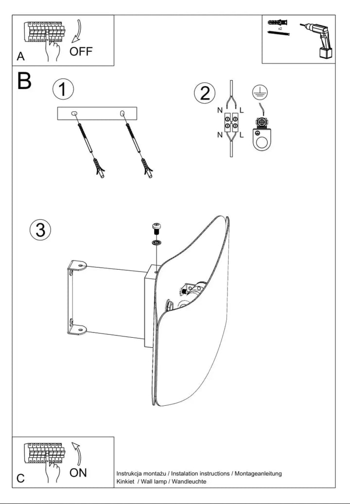 Applique murale tila 30 blanc avec design original et finition métallique pour un luminaire intemporel