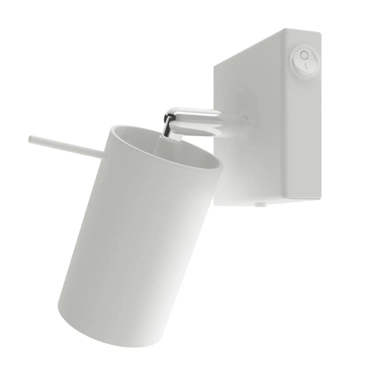 Applique murale ring blanche avec bras mobile et contrôle intégré pour totale liberté daménagement