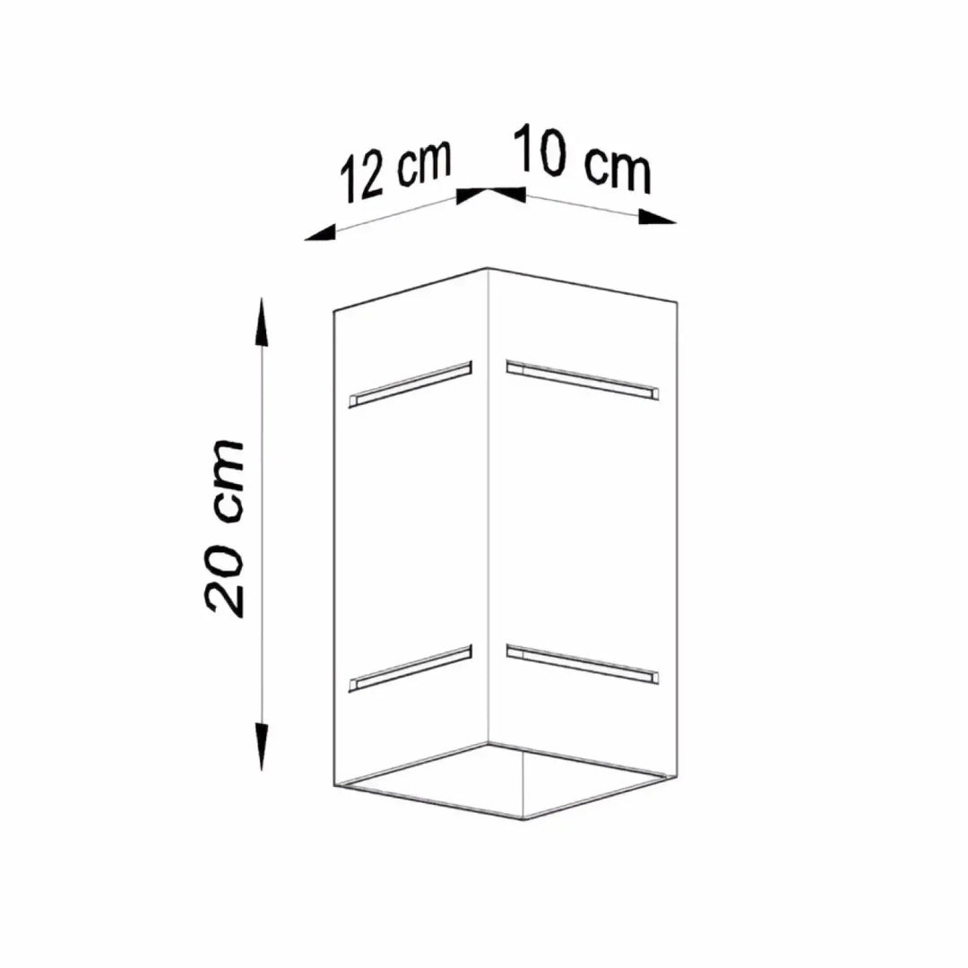 Applique murale blocco blanc minimaliste avec fentes obliques et quatre étagères pour montée d’escalier compacte