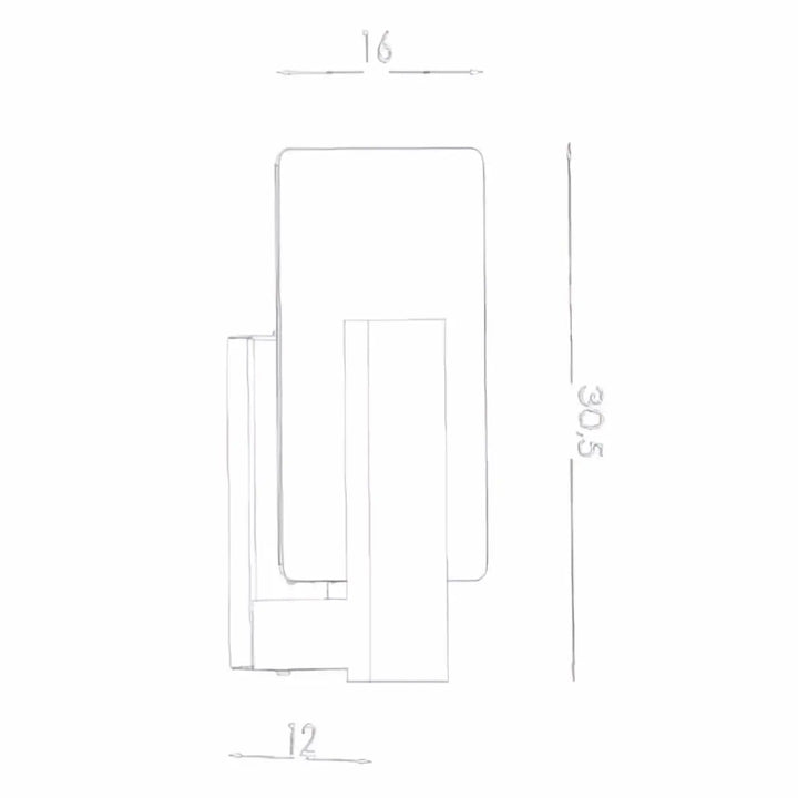 Applique murale lapo en bois naturel avec ampoule e14 design minimaliste rectangulaire et lignes épurées