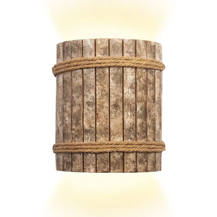 Applique murale style bohème en fibres naturelles rotin tressé