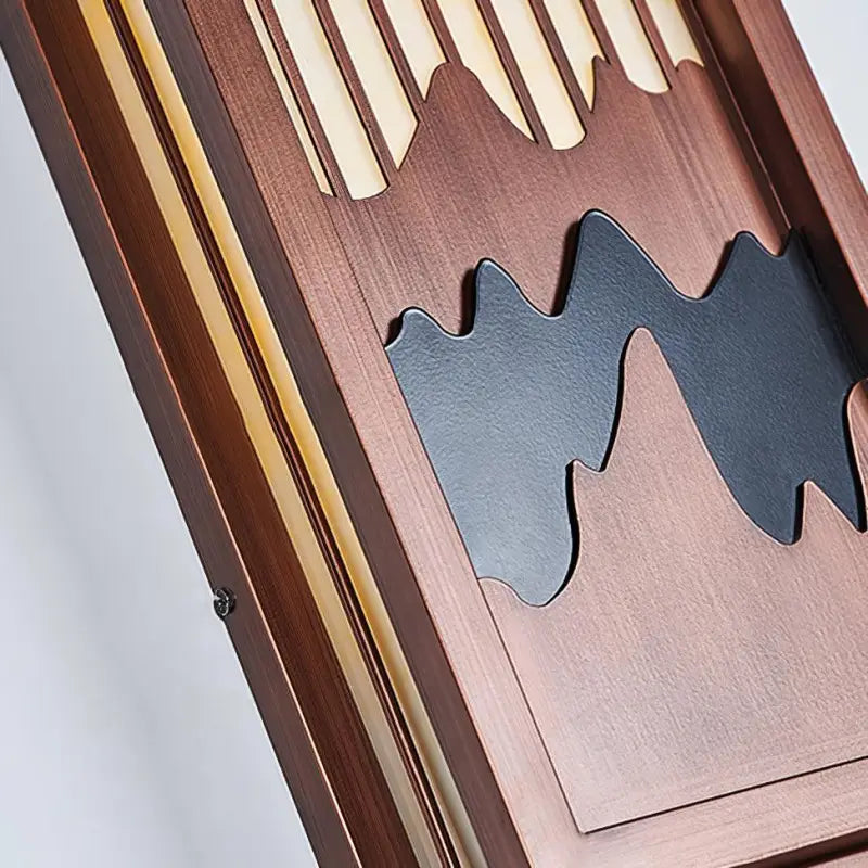 Applique Murale Bois Fait Maison Marron Style Montagne