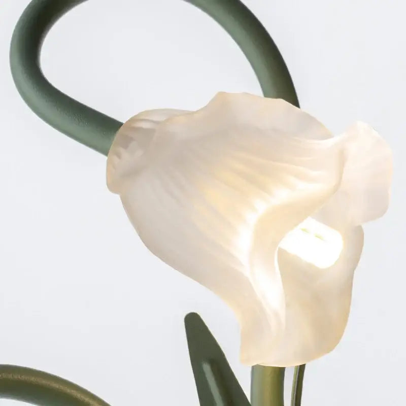 Applique murale bouquet de fleur à support vert

