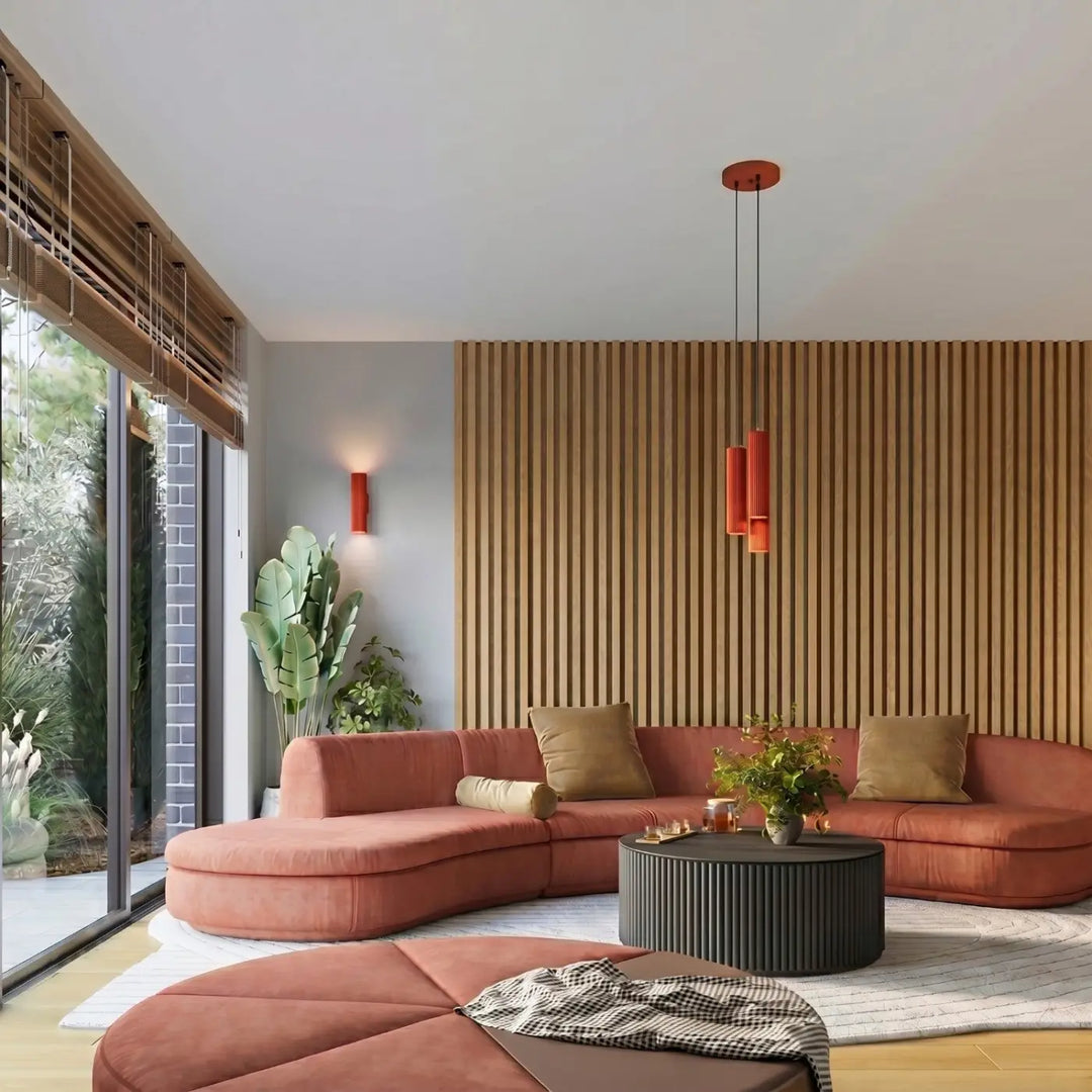 Applique Murale rouge dans un intérieur contemporain