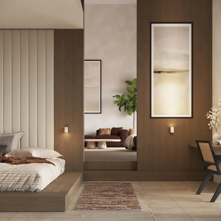 Applique Murale beige dans un intérieur contemporain