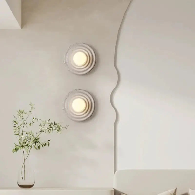 Applique Murale Circulaire En Ondulation De Différentes Couleurs